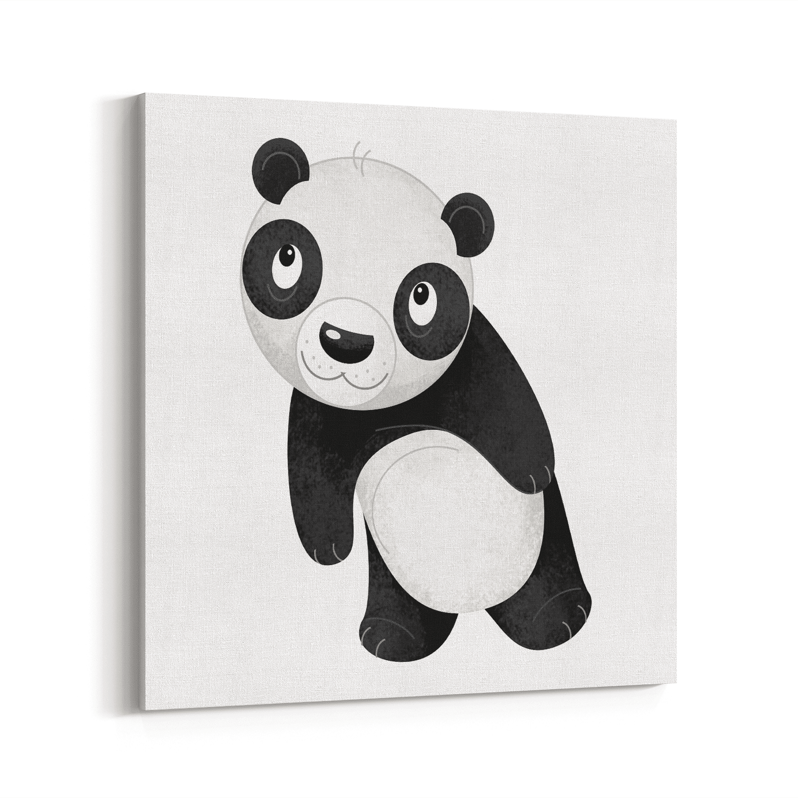 Panda Cartoon 2 - Beautiful Canvas Print - Personalise With A Quote