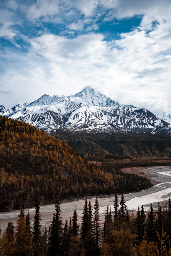 Alaskan Autumn landscape photography canvas and framed wall art