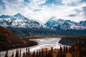 Alaskan Landscape landscape photography canvas and framed wall art