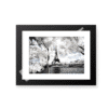 Another Look Collection - Paris Black Frame border landscape photography canvas and framed wall art