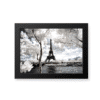 Another Look Collection - Paris Black Frame no border landscape photography canvas and framed wall art