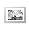 Another Look Collection - Paris White Frame border landscape photography canvas and framed wall art