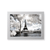Another Look Collection - Paris White Frame no border landscape photography canvas and framed wall art