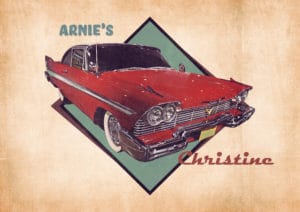 Arnie's Christine digital canvas artwork prints