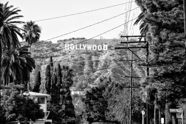 Hollywood Sign landscape photography canvas and framed wall art