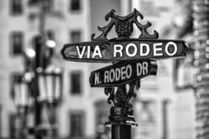 Rodeo Drive Beverly Hills landscape photography canvas and framed wall art
