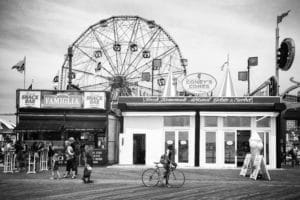 Coney Island Boardwalk landscape photography canvas and framed wall art