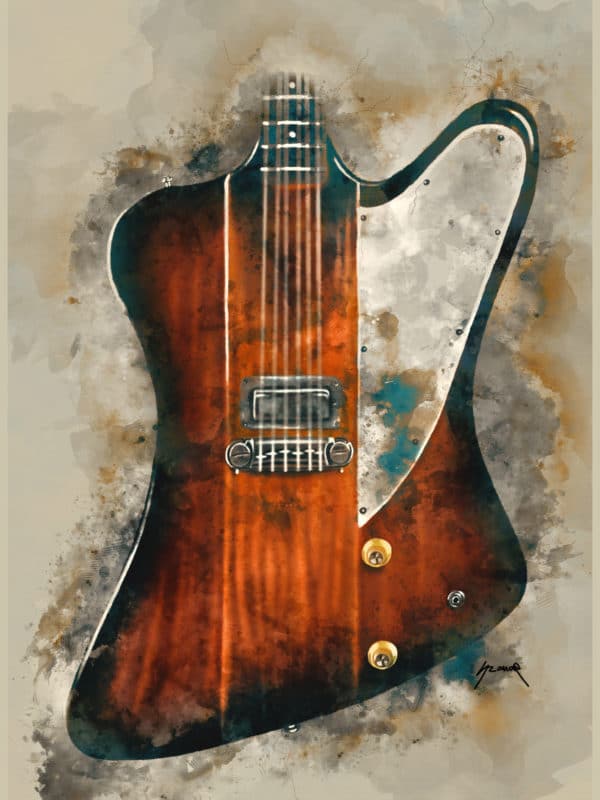 Eric Clapton's electric guitar digital canvas artwork prints