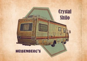 Heisenberg's crystal shilo digital canvas artwork prints