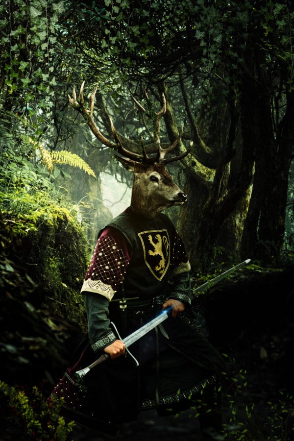 Jungle Warrior surreal digital wall art prints