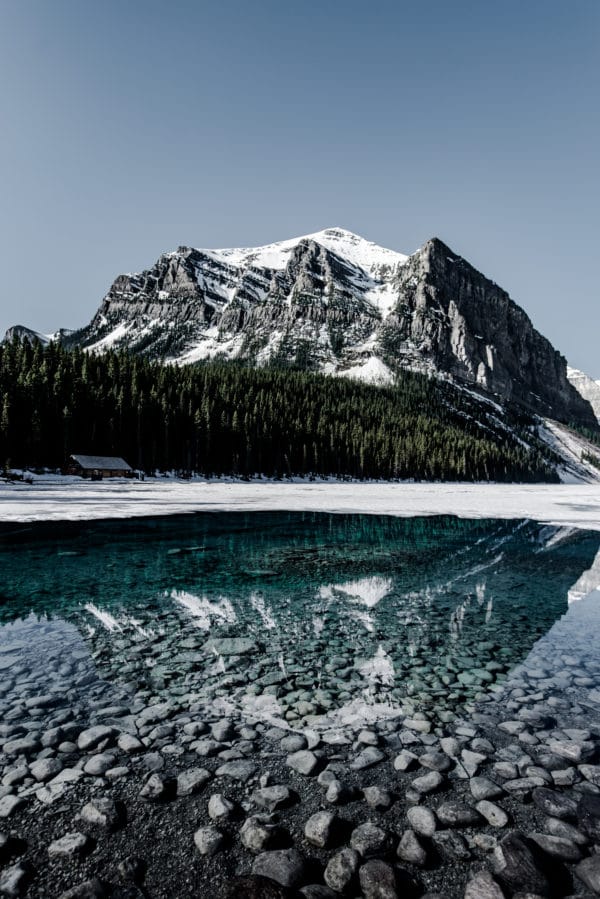 Lake Louise Reflection landscape photography canvas and framed wall art