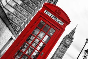 London Telephone landscape photography canvas and framed wall art