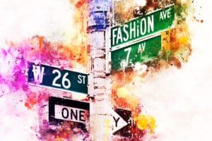 Fashion Ave landscape photography canvas and framed wall art
