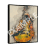 Saul's Electric Guitar framed canvas retro digital canvas artwork prints