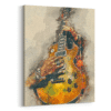 Saul's Electric Guitar stretched canvas retro digital canvas artwork prints