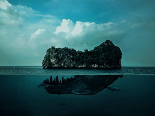 Skull Island surreal digital wall art prints