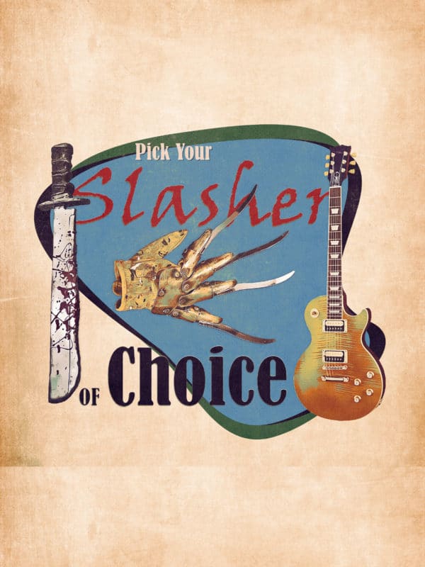 Slasher of Choice digital canvas artwork prints