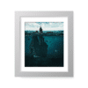 The Lost City White Frame border surreal digital wall art prints
