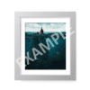 The Lost City White Frame border surreal digital wall art prints