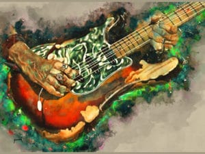 joe perry's guitar digital canvas artwork prints