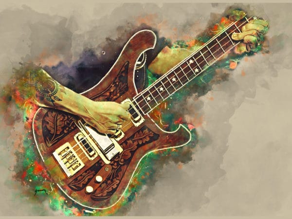 lemmy's bass digital canvas artwork prints