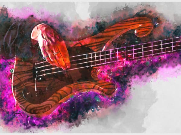 les claypool's bass digital canvas artwork prints