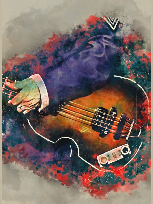 paul mccartney's bass digital canvas artwork prints